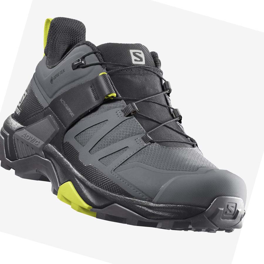 Salomon X ULTRA 4 GORE-TEX Erkek Yürüyüş Ayakkabısı Gümüş | TR 3589MQZ